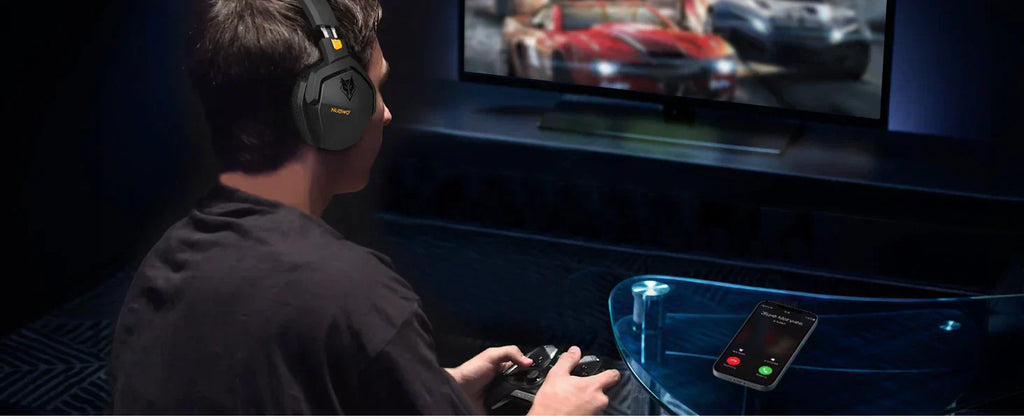 Dual Wireless Gaming Headset with Mic ANC for PS5 PC Mobile Switch